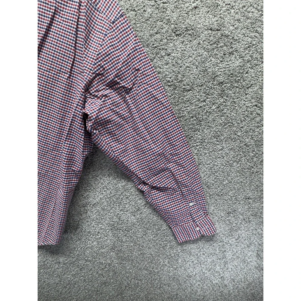 Polo Ralph Lauren Long Sleeve Button Shirt Men's 2XB‎ Flesh Pony Red Blue Plaid